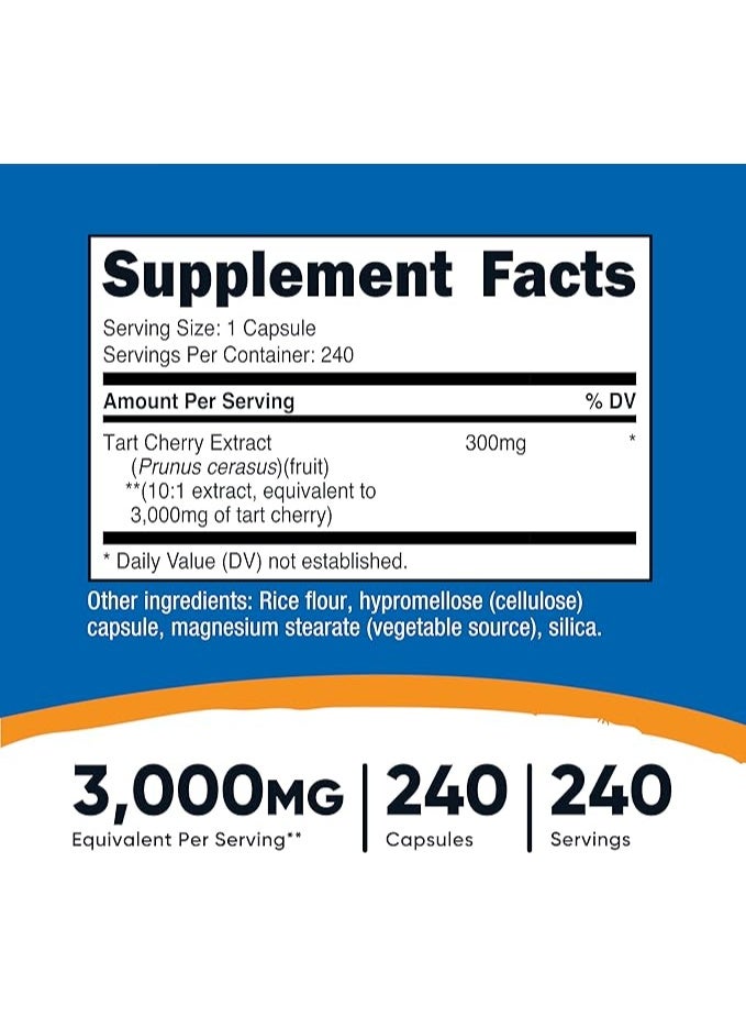 نوتريكوست، بنكهة الكرز الحامض، 240 كبسولة (300 ملغ لكل كبسولة) - Image 4